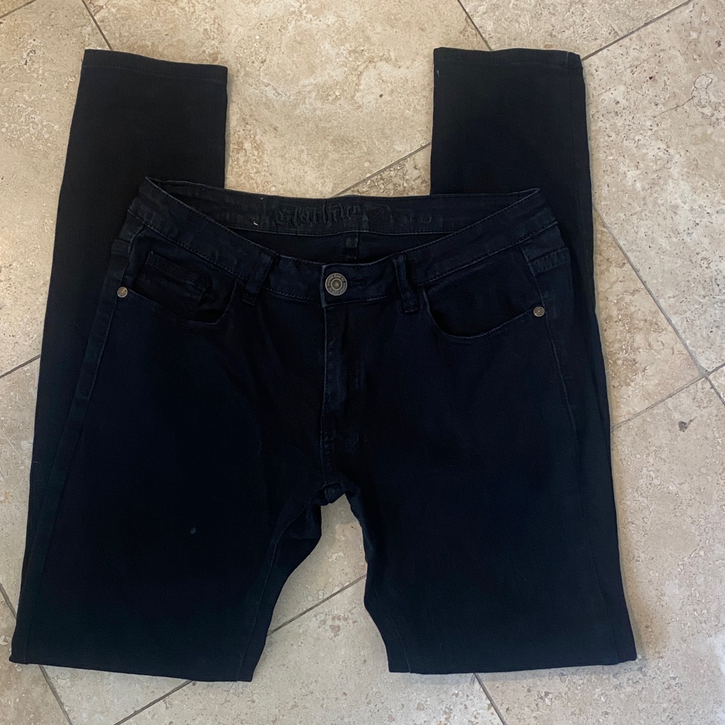 Retl65 Black Machine Brand Jeans Size 9